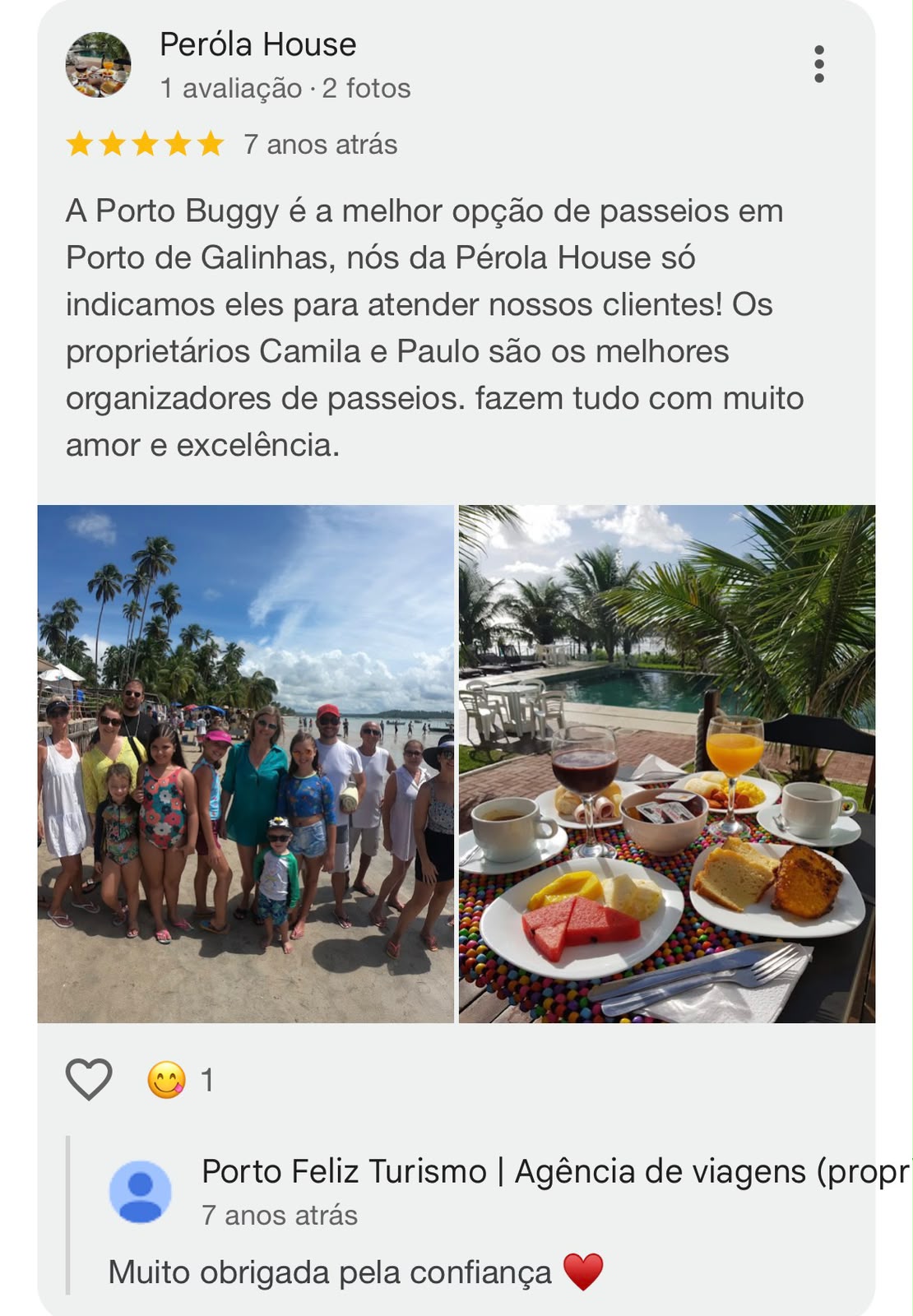Avaliação real de cliente no Google — 6