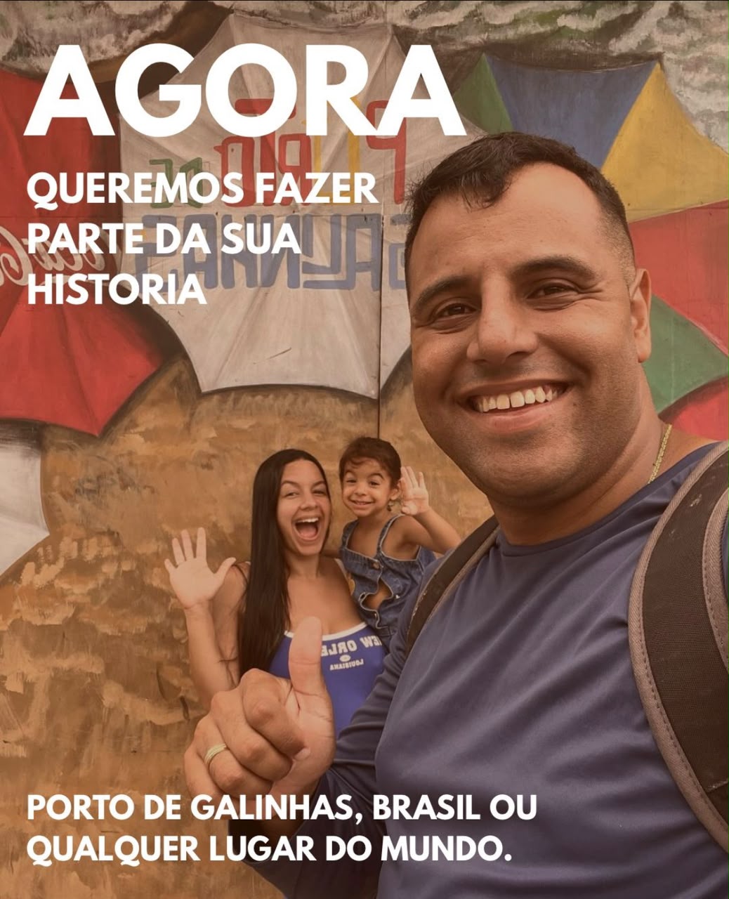 Leonardo, Camila e a filha em Porto de Galinhas